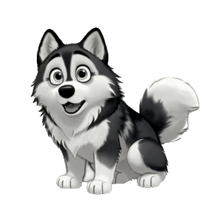 Animated Husky Sticker Pack — 10 GIF Stickers | Instant Digital Download