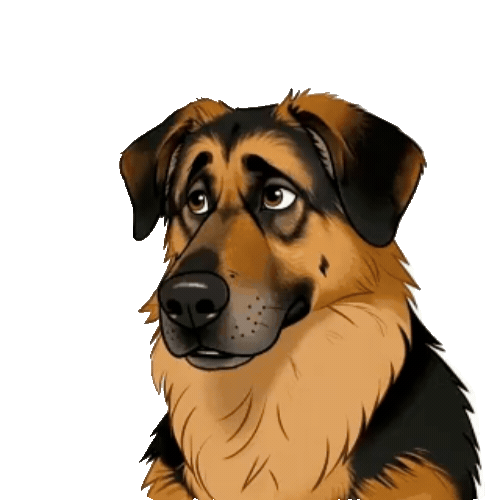 Animated German Shepherd Sticker Pack — 10 GIF Stickers | Instant Digital Download