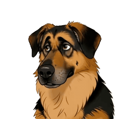 Animated German Shepherd Sticker Pack — 10 GIF Stickers | Instant Digital Download