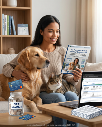 Cover of The Pet Parent Owner’s Financial Defense Guide 2025 Edition digital book for veterinary cost planning