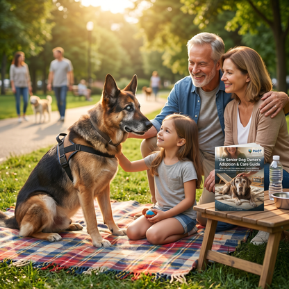 Cover of The Senior Dog Owner's Adoption & Care Guide 2025 Edition for senior and special needs dog care and adoption tips