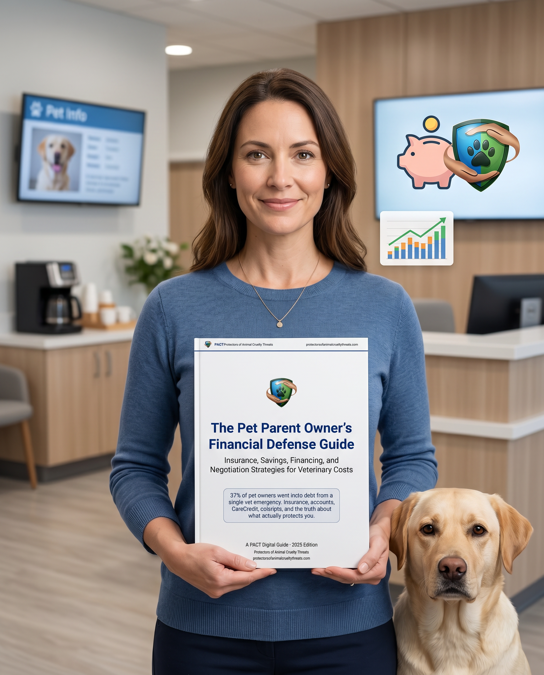 Cover image of The Pet Parent Owner’s Financial Defense Guide 2025 Edition digital book for veterinary emergency financial planning