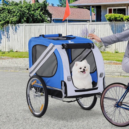 Bike Trailer Cargo Cart for Dogs & Pets - Heavy Duty Weather Resistant