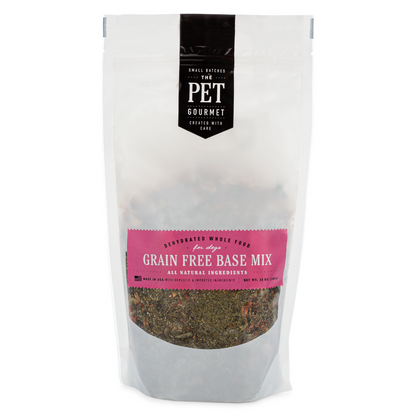 Grain free dog food premix dehydrated whole food base mix for dogs in resealable bag