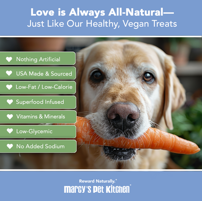 All-Natural Vegan Dog Treats, Healthy Gluten-Free, Marcy's Pet Kitchen