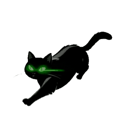 Animated Black Cat Sticker Pack — 10 GIF Stickers | Instant Digital Download