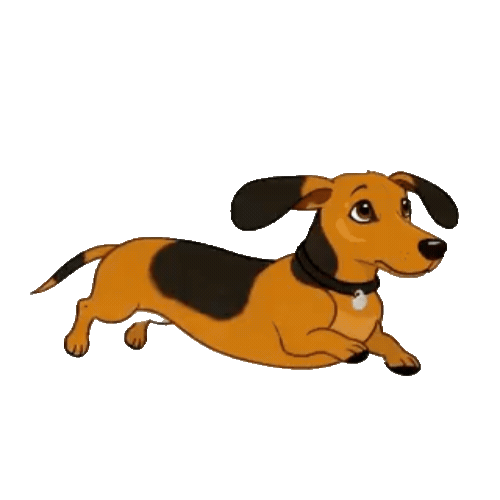 Animated Dachshund Sticker Pack — 10 GIF Stickers | Instant Digital Download