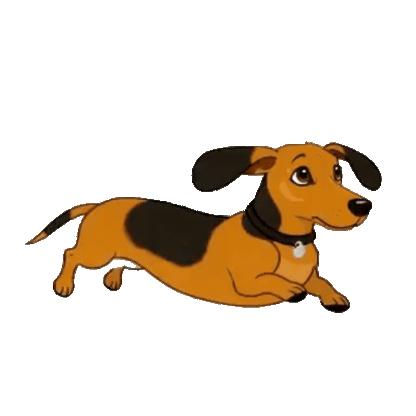 Animated Dachshund Sticker Pack — 10 GIF Stickers | Instant Digital Download