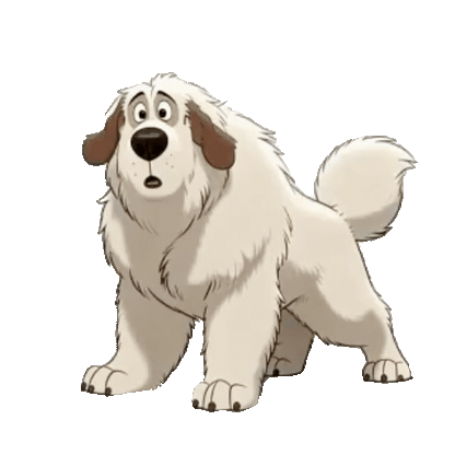 Animated Great Pyrenees Sticker Pack — 10 GIF Stickers | Instant Digital Download