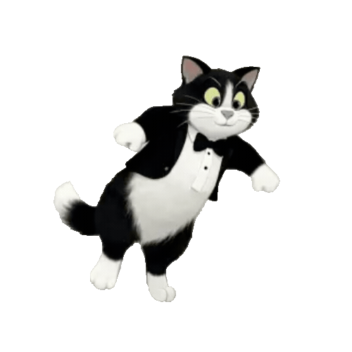 Animated Tuxedo Cat Sticker Pack — 10 GIF Stickers | Instant Digital Download