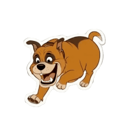 Animated Pit Bull Sticker Pack — 10 GIF Stickers | Instant Digital Download