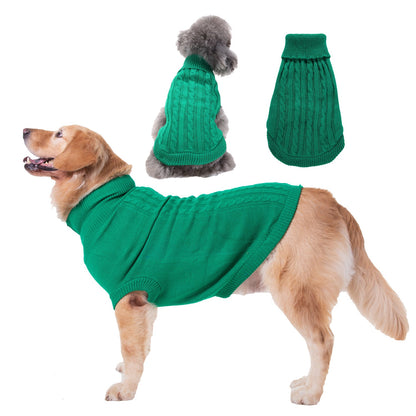 Solid Color Puppy Dog Clothes Teddy Bichon Pet Sweater