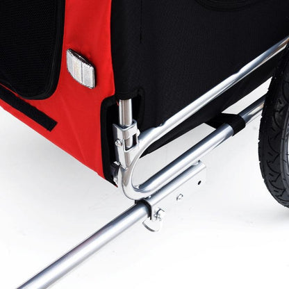 Bike Trailer Cargo Cart for Dogs & Pets - Heavy Duty Weather Resistant