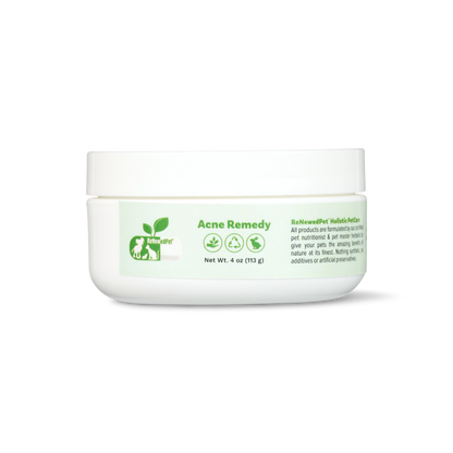 ReNewedPet 4-ALL PETS Acne Remedy natural pet acne and blackhead treatment in white jar