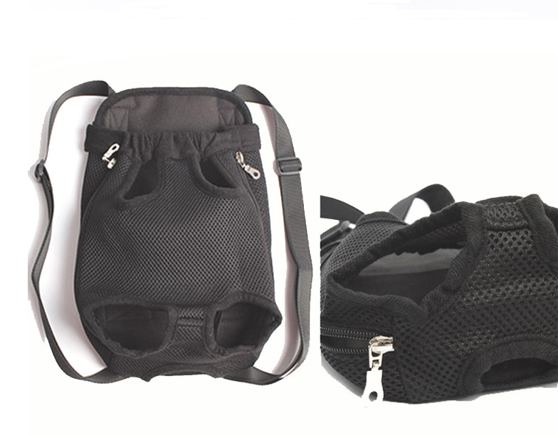 adjustable pet carrier backpack for small dogs and cats with breathable mesh