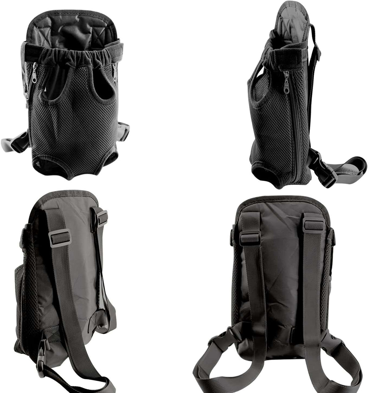 adjustable pet carrier backpack with mesh panels for small dogs and cats