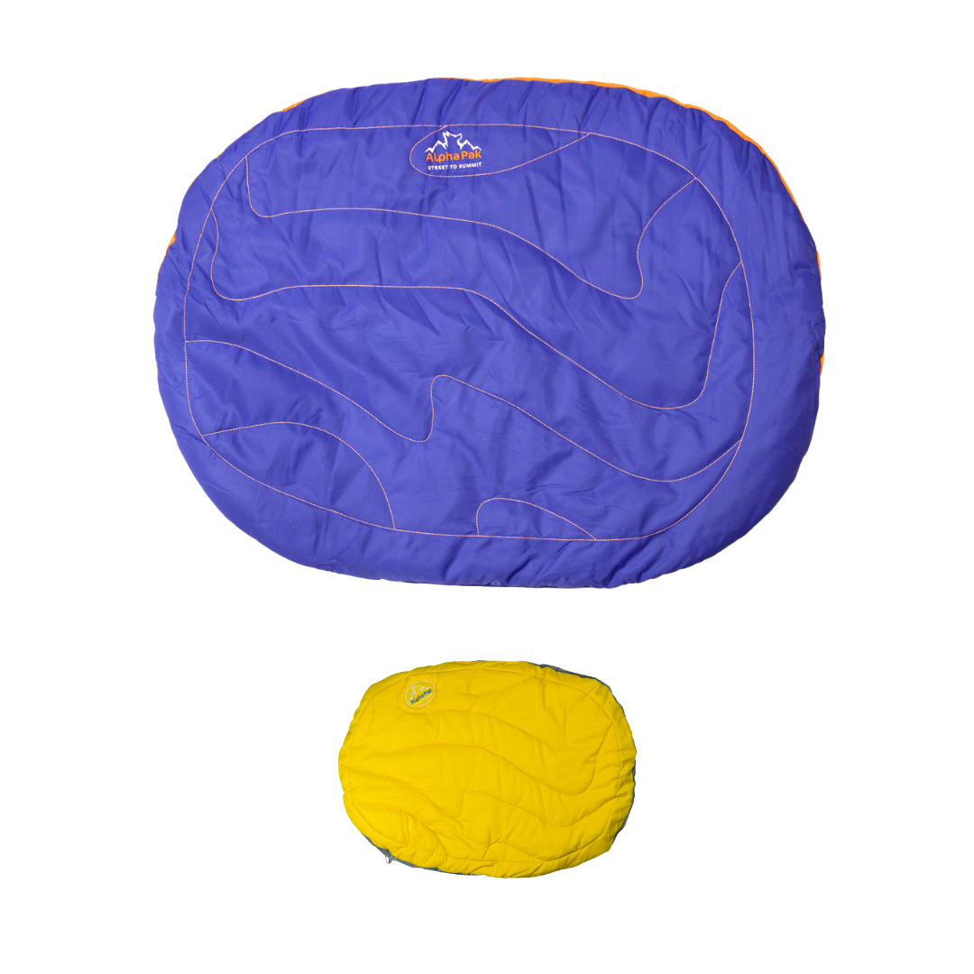 Compressible waterproof dog sleeping mat for outdoor adventures