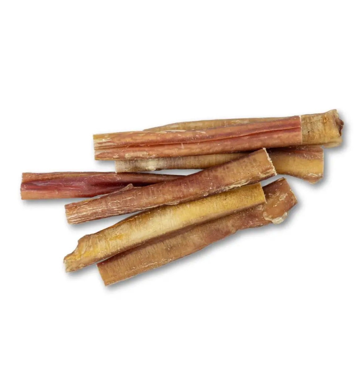 All-natural 6-inch beef bully stick dog treats in a 3-pack