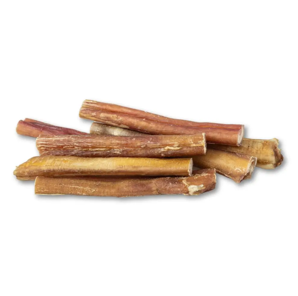 All-natural beef bully stick dog treats 6-inch thick high protein 3-pack