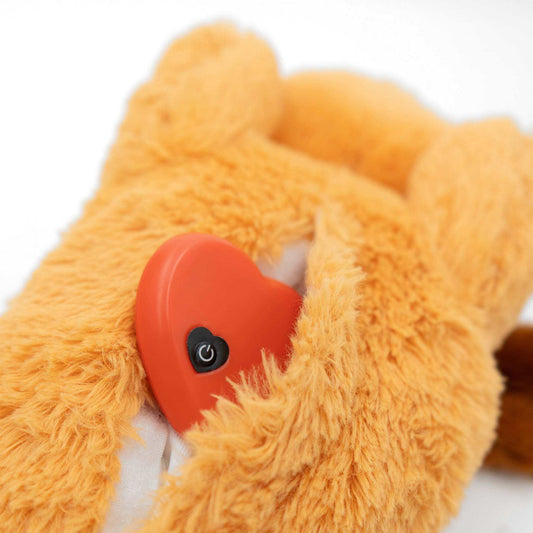 Zen pup with anxiety reducing heartbeat plush toy for comfort