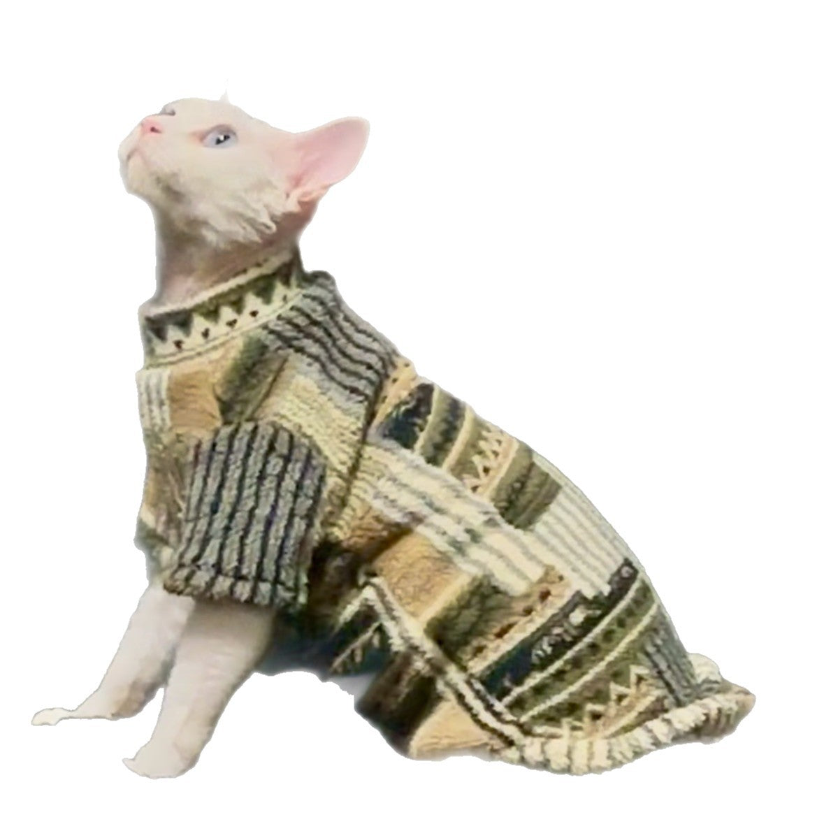 Thickened Fleece-lined Fur-free Cat Clothing For Warmth