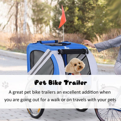 Bike Trailer Cargo Cart for Dogs & Pets - Heavy Duty Weather Resistant