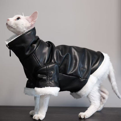 Thickened Coat Furless Cat Apparel Sphynx Cat Outfit Autumnwinter Style