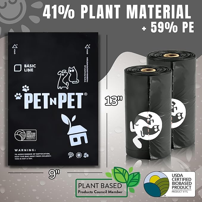 41% Plant-based Poop Bags