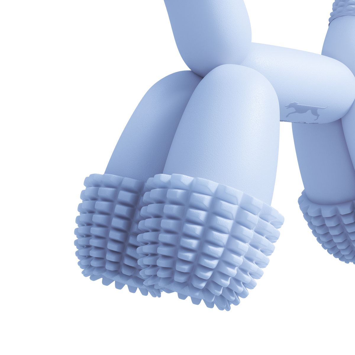 blue balloon dog toy for small breeds dental health