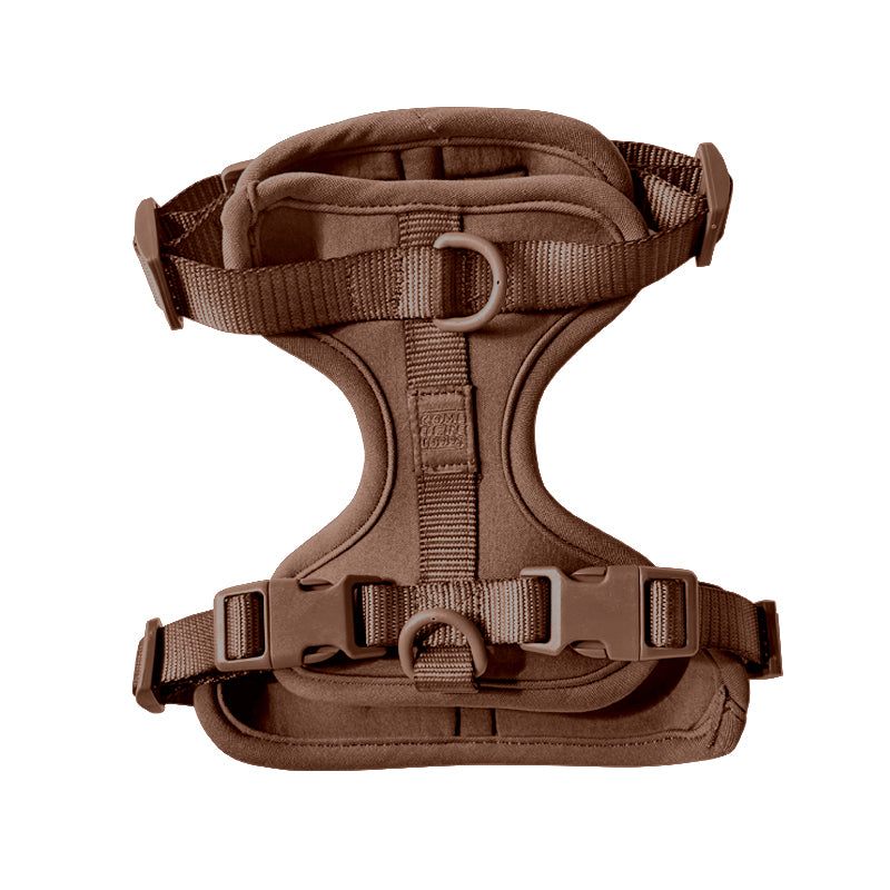 Comfortable stretchy and classic lightweight cushioned dog harness with adjustable straps and quick release buckle