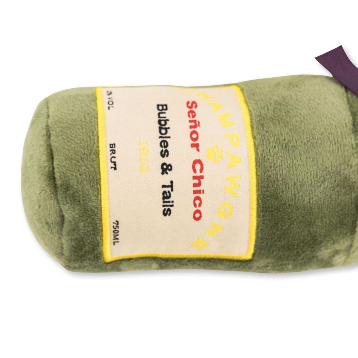 Champawgne-Cheers plush dog toy set with squeakers and crinkle paper