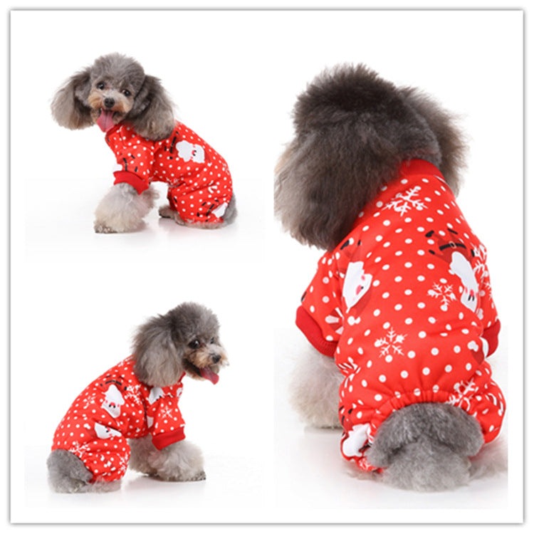 personalized Christmas dog costume in acrylic material