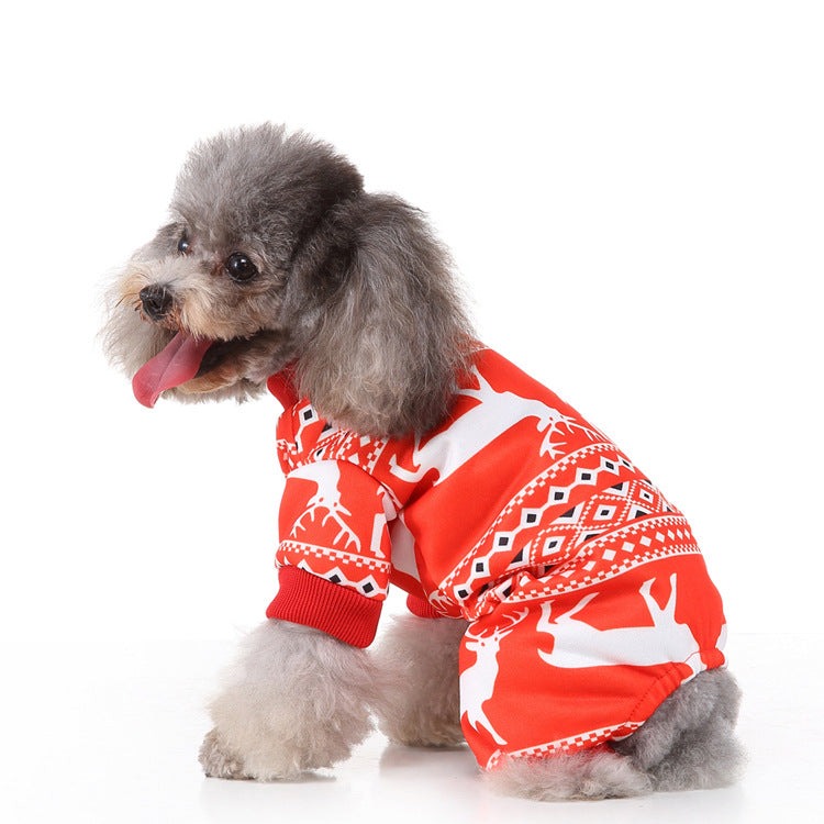 Personalized Christmas pet dog clothes for holiday costumes