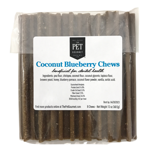 Coconut Blueberry Chew 8 pack dog dental treats star shaped