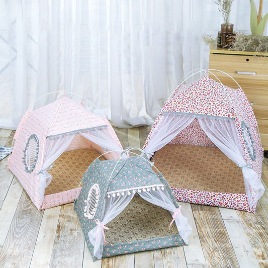 Comfy calming pet tent bed cozy for small dogs and cats