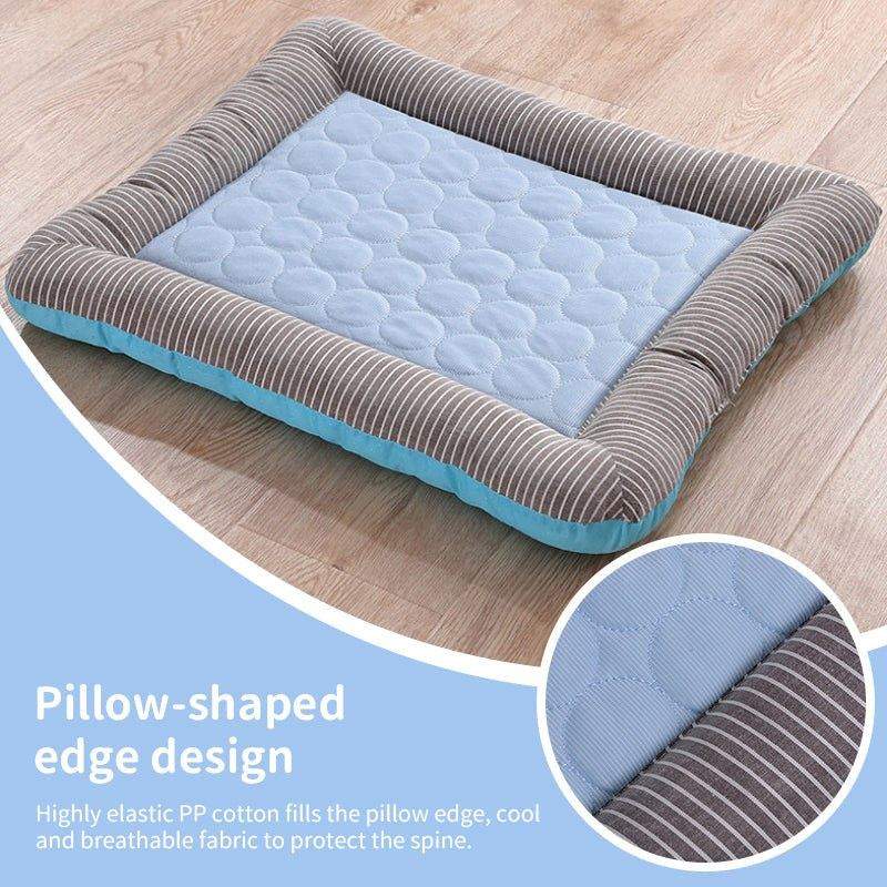 Cooling pet mats for dogs and cats in pink and blue