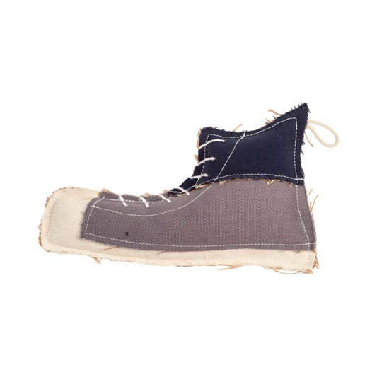 Country Living Canvas and Jute Shoe-Shaped Dog Chew Toy