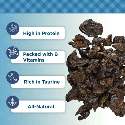 Country Living 9oz bag of dehydrated chicken hearts and livers dog treats