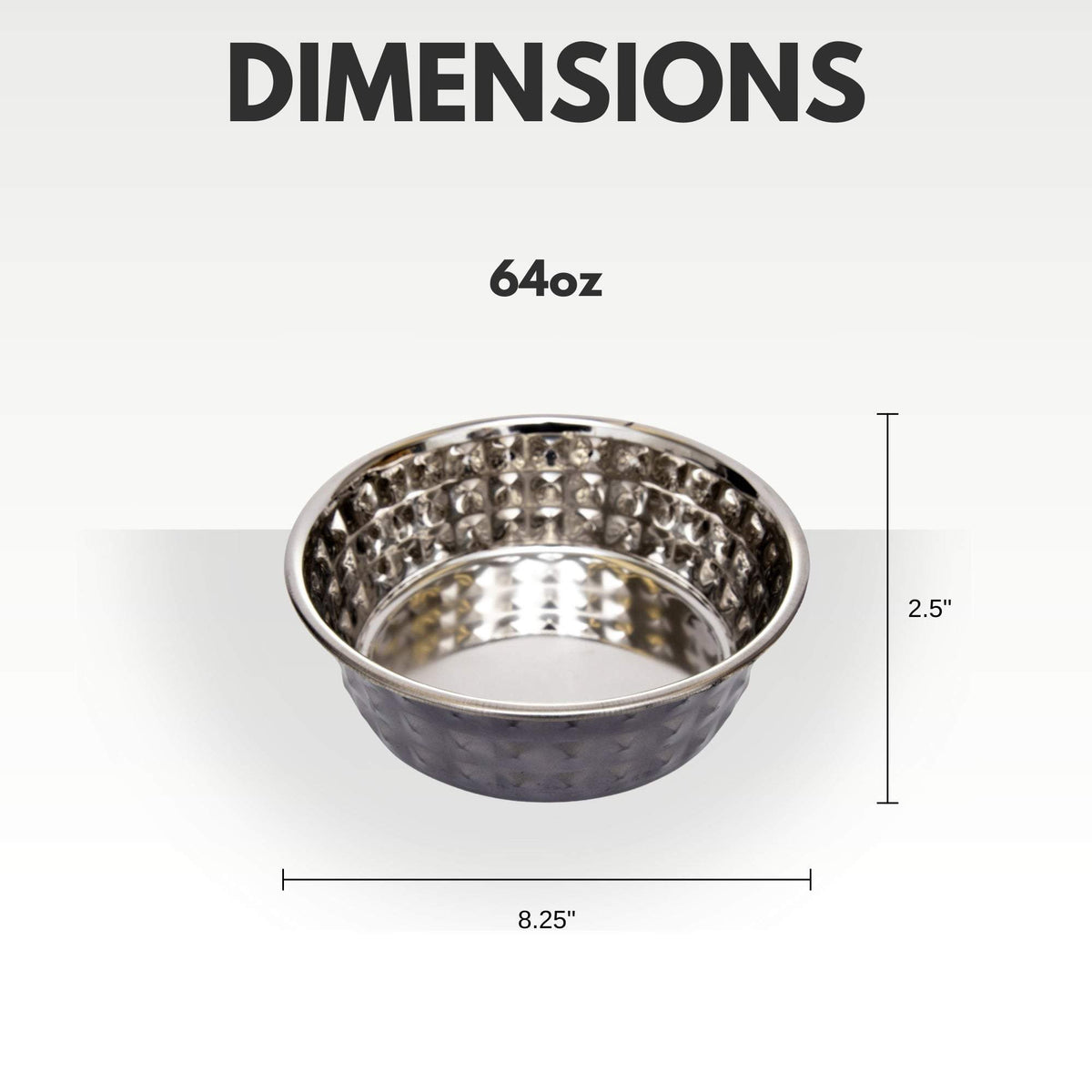 Country Living hammered stainless steel dog bowls set in black pearl