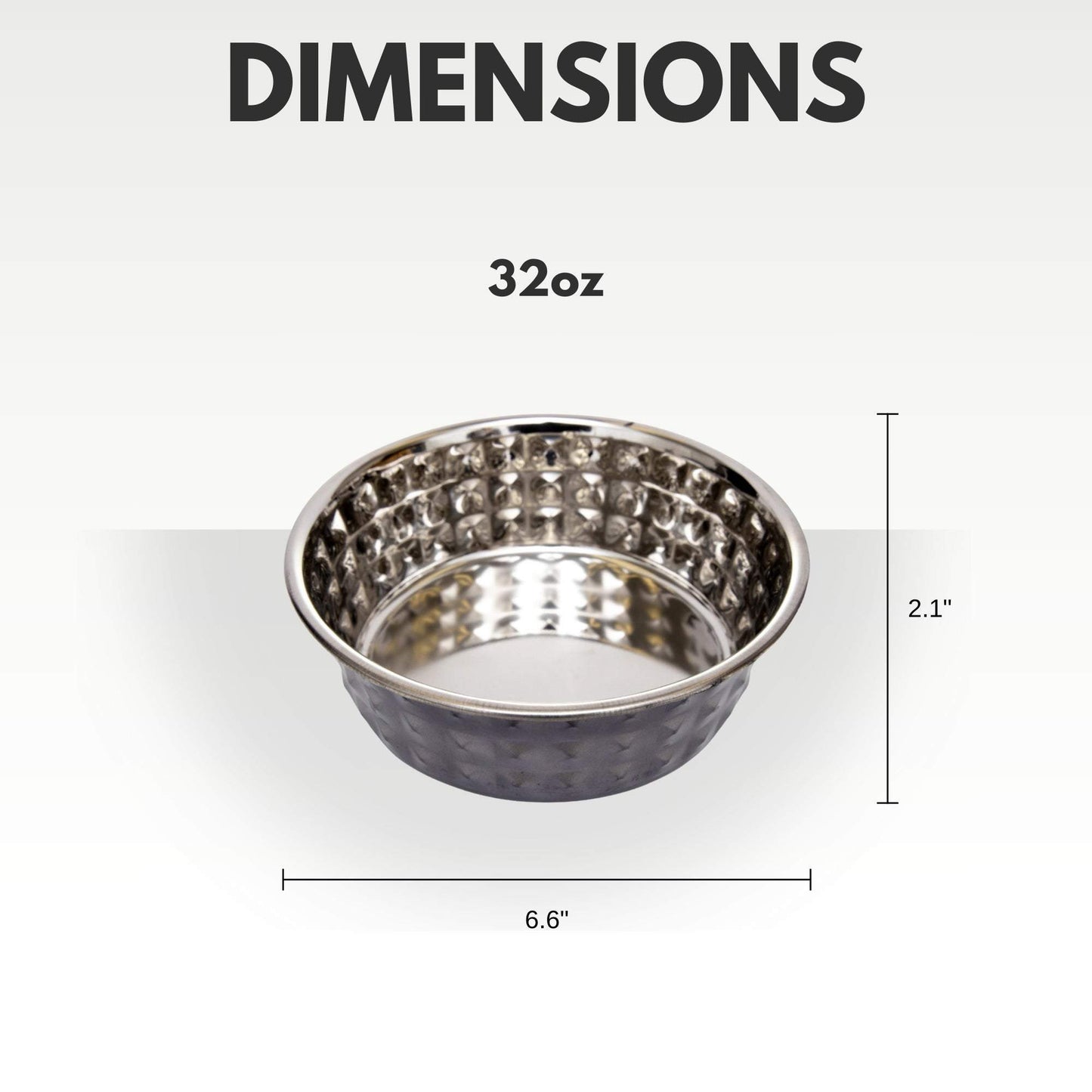 Country Living hammered stainless steel dog bowls set of 2 in black pearl