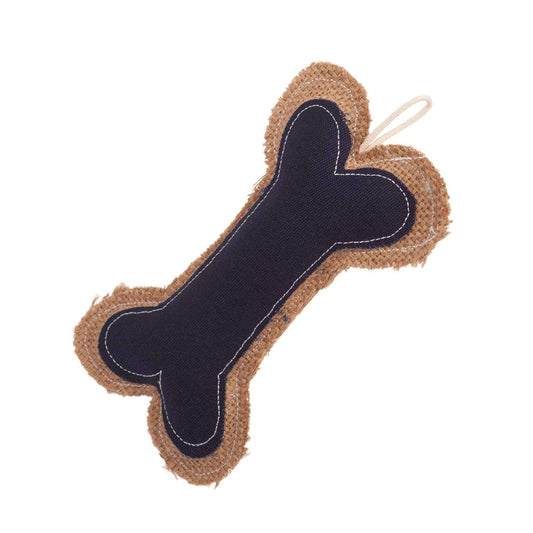 Country Living Jean Leather-Jute bone pillow dog chew toy durable safe non-toxic