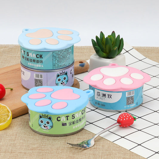 Silicone Paw Pet Can Lid