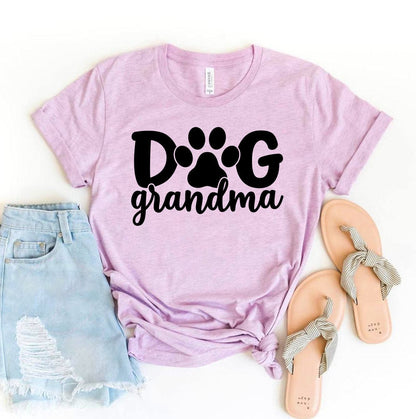 Dog Grandma T-Shirt made of premium cotton with soft textile flex print by Bella Canvas in multiple sizes