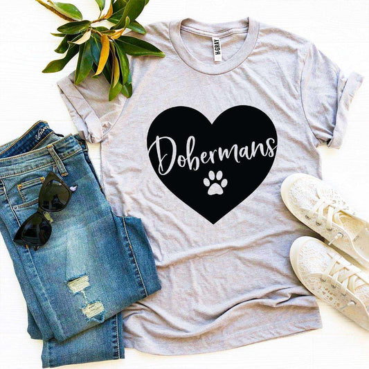 Dobermans T-Shirt Bella Canvas premium cotton soft textile flex print design