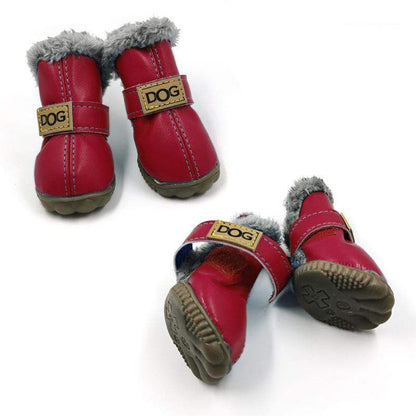 Waterproof fleece-lined Dog Australia snow boots for dogs