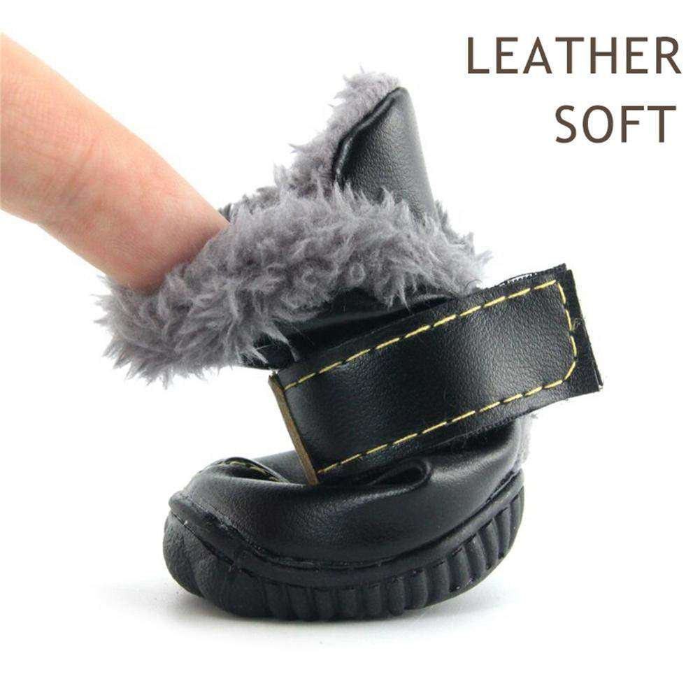 Dog Australia waterproof fleece-lined warm dog snow boots on a white background