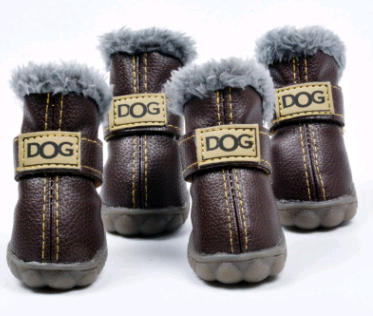 Dog Australia waterproof fleece-lined warm dog snow boots with anti-slip soles