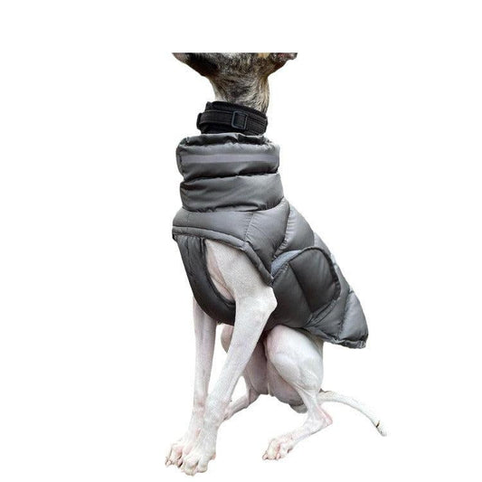 thickened warm waterproof windproof two-leg dog coat