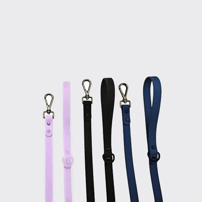 Durable easy-to-clean dog leash with nylon strap and metal buckle