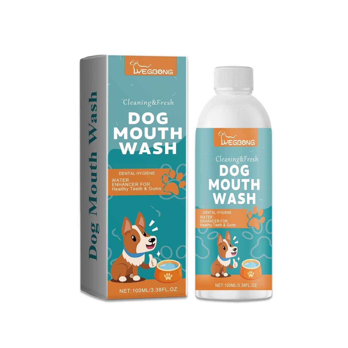 Dog mouthwash care for pet oral hygiene and tartar prevention